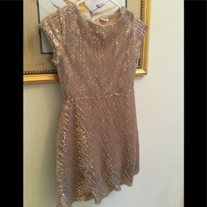 Girls dress size 11/12 golden color